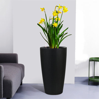 Jardinière, ensemble de 2 jardinières, pots à fleurs pour jardin, patio, porche, cour