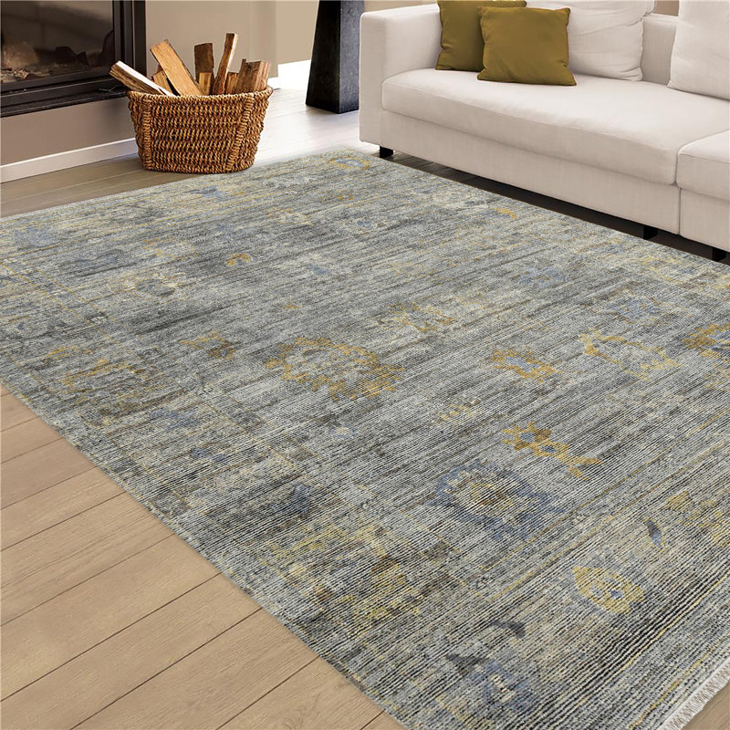 Wool Geometric Area Rug, Rectangle 2' x 3'