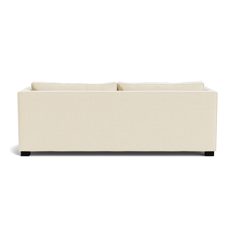 Keaton No Nail 94 Sofa, Performance Linen - Cream, Black