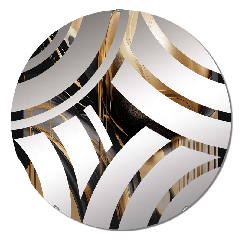 Absa - Centre Wave Decorative Mirror, 31.4" x 31.4"