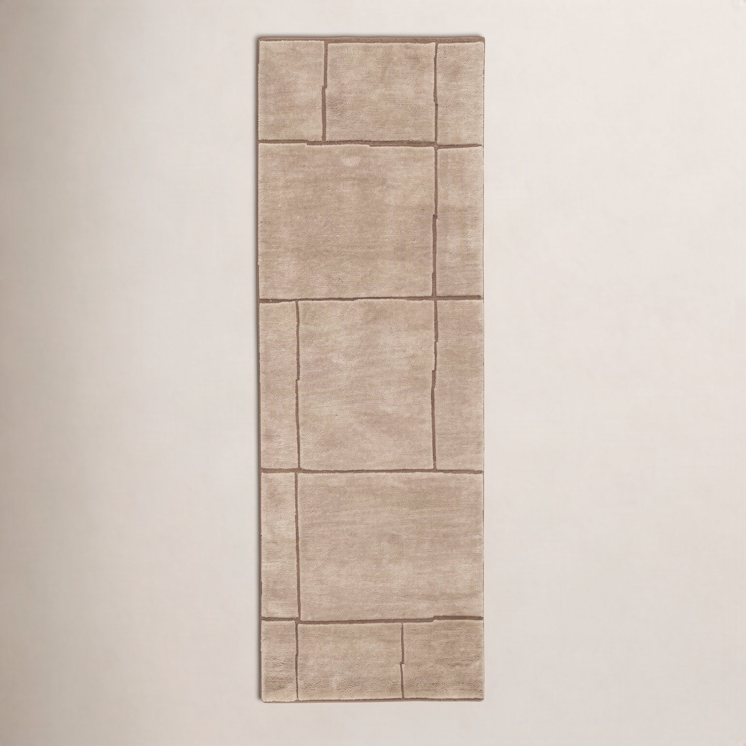 Hand-Tufted Wool Rug, Neutral, 2'6x8'