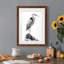 Shoreline Heron In B&W I - Peinture encadrée-966904069-966904070