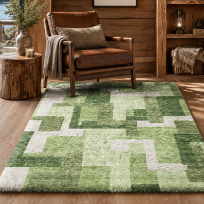 Tapis moderne Dream Shag ADS740, lavable à la machine, de qualité supérieure