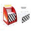 Table de chevet Kids Racing Car avec tablette de rangement ouverte, 1 tiroir et bordure arrondie-591218387