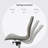 Set of 2 Modern Drafting Chair | Upholstered PU Leather Ribbed Mid Back with Tall Adjustable Base & Leg Rest Swivel, Home, Executive, Conference, Meetings, Armless, No Arms, With Arms-165170555-137215025