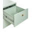 43 cm W Steel Bedside Table-137476396
