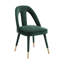 Chaise d'appoint en velours de bois massif avec dossier à lattes-1566887836