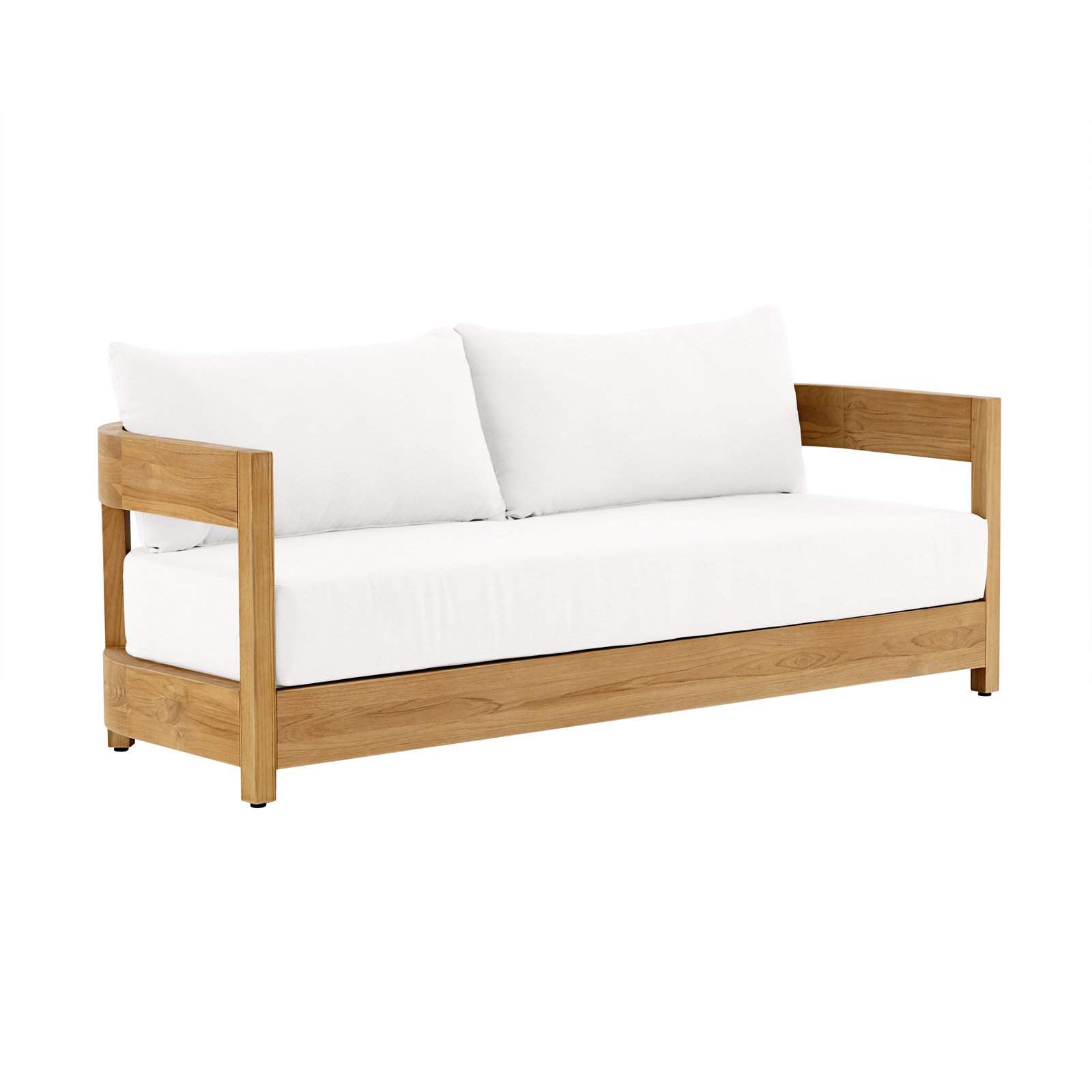 Everlee 5-Person Teak Patio Seating Group, White