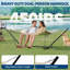 Hamac pour 2 personnes avec support inclus, hamac double robuste de 450 lb avec coussin, support en acier réglable, assemblage rapide, pliable pour le patio près de la piscine-934475365
