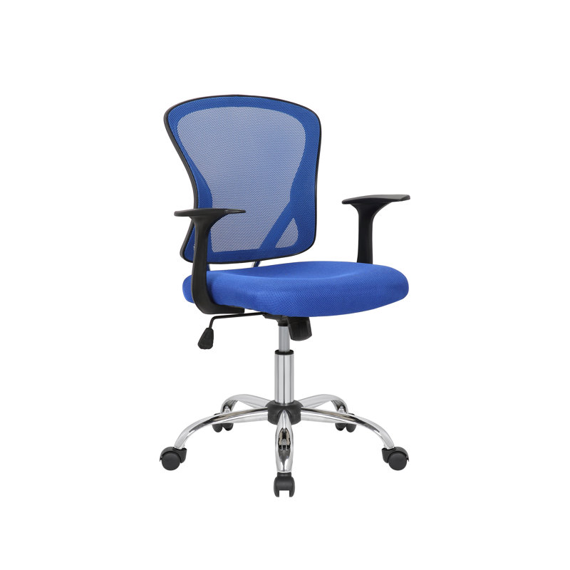 Chaise de travail en filet Crenguta, Bleu, Fixe