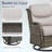 Koba 2-Person Wicker Swivel Rocker Patio Set with Ottomans and Cushions-1399622130-1399622129