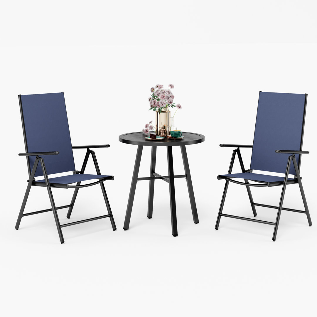 Round 3 Piece 2 - Person 71.12Cm L Outdoor Bistro Set