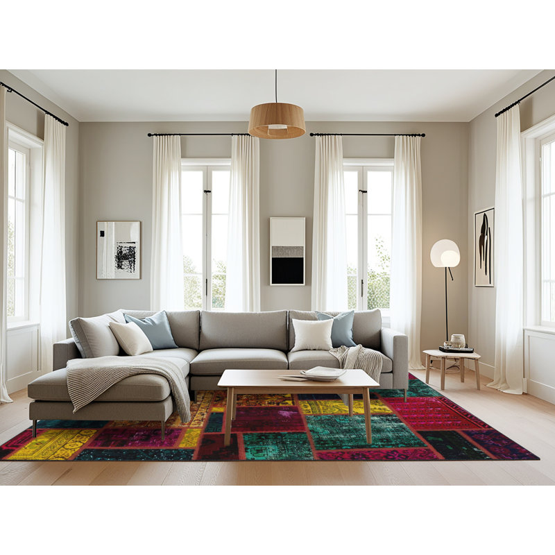 Abstract Indoor Rug, Rectangle 8' x 12'