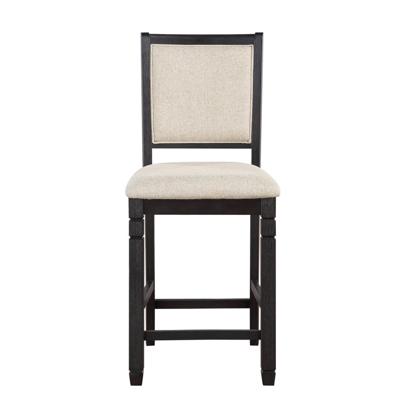 Ensemble de chaises de salle à manger rembourrées en tissu texturé
