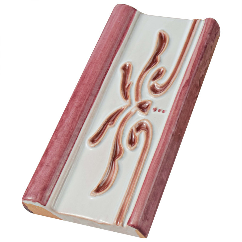 Novecento Cenefa Evoli 5.1" x 2.6" Glossy Ceramic Bullnose Tile Trim