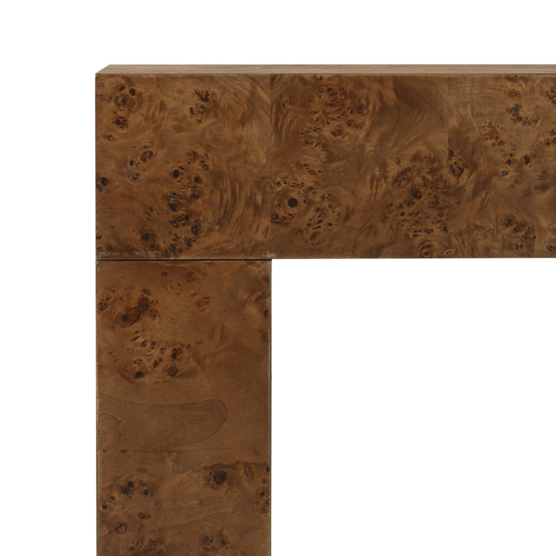 Betharose Burl Wood Console Table