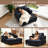 Corduroy Upholstered Sofa Lounge Chair With Removable Ottoman And Pillows-74963641