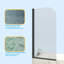 Mahler 1400mm H Pivot Semi-Frameless Tub Door with Clear Glass-1191123463-1191123576-1191123460