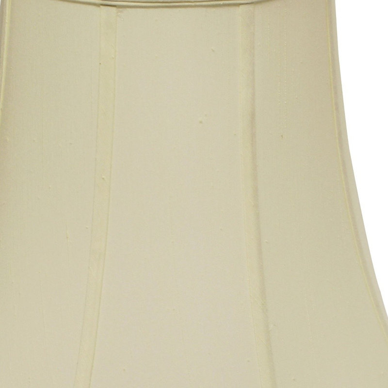 Abat-jour 16 "Premium Octay Monay Shantung, Ivoire ivoire, H 14 po x l 16 po x P 16 po