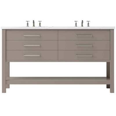 Meuble-lavabo double tiroir Kiawah