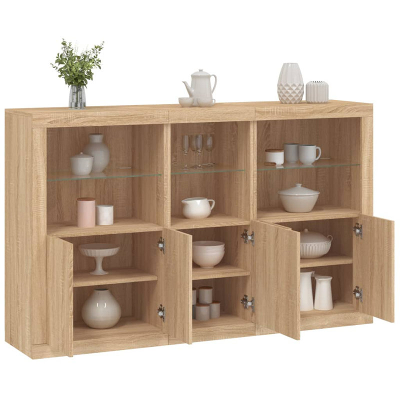 Azilda 162cm Sideboard, Sonoma Oak
