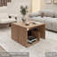 Table d'appoint Vega en mélamine avec rangement ouvert