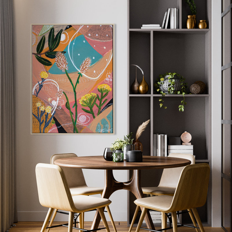 Coastal Wildflowers by Lizzie Alsop - Print, 51" H x 41" W x 1.5" D, Wrapped Canvas