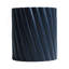 Table d'extérieur moderne bleu marine avec motif cannelé - 16,02 po de diamètre, H 18,31 po, matériau MGO, capacité de 250 lb, table d'appoint ou siège sans assemblage pour patio, jardin ou balcon