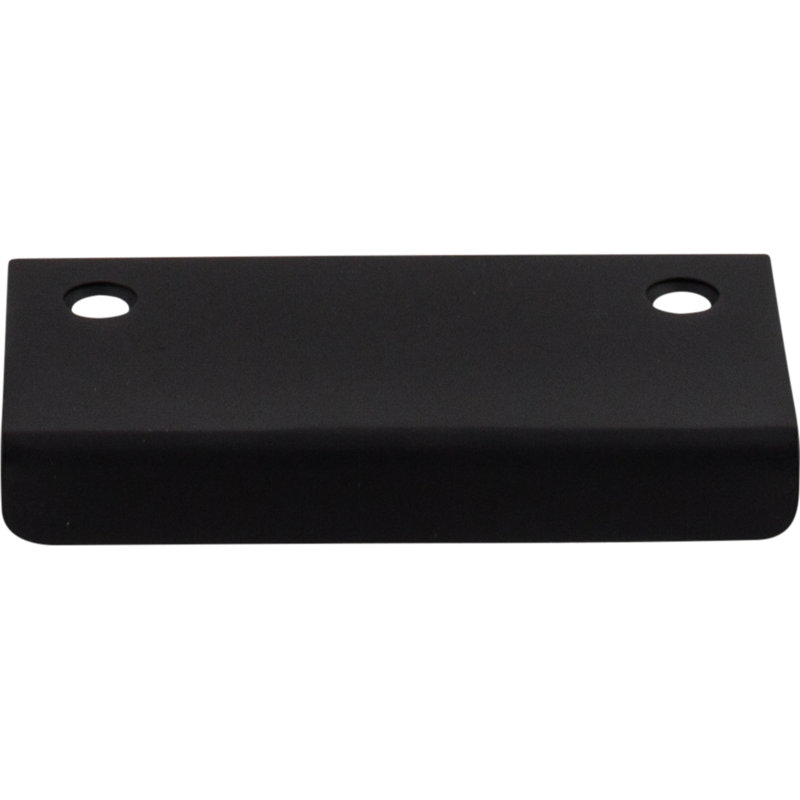 Tab Finger pull, Flat Black, 2 1/4" Center to Center