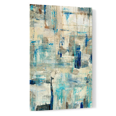  «Aqua séparation I» par Tim O'Toole, art mural en verre acrylique, 16 po x 24 po