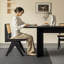 62.99" Black Rectangle Solid Wood Dining Tables-1355422867