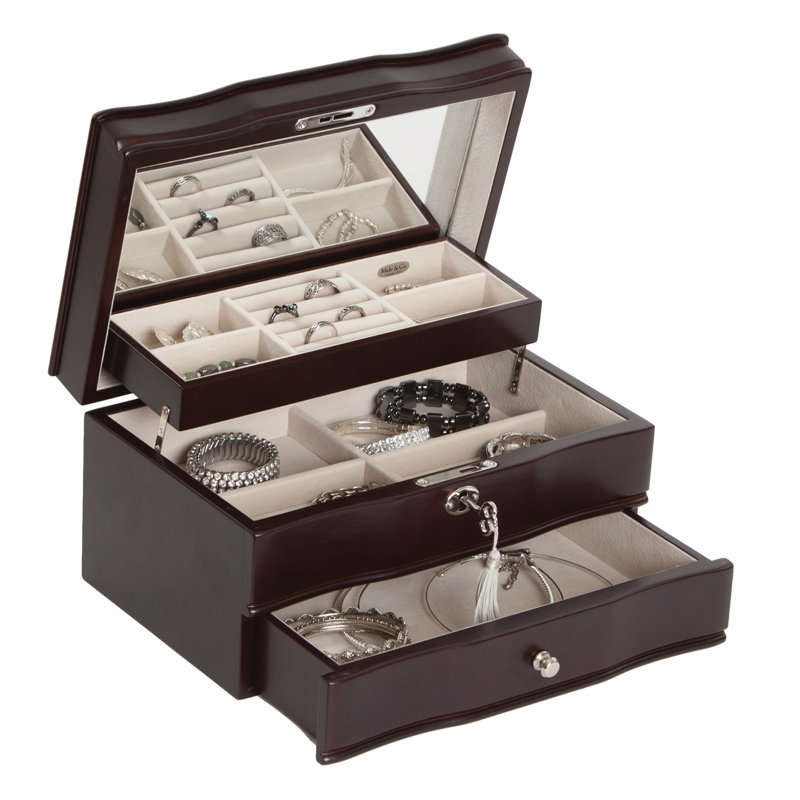Boîte à bijoux verrouillable