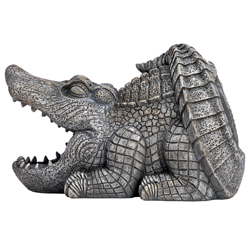 Gutter Guardians Swamp Alligator Downspout Statue