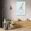Art encadré sur toile tendue par Trinx Charro, Merc Lopez, Girafe Joy Ride II-1296551835