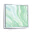 «Green Teal Streaks On Onyx», reproduction d'art sur toile moderne-66817294-66817284