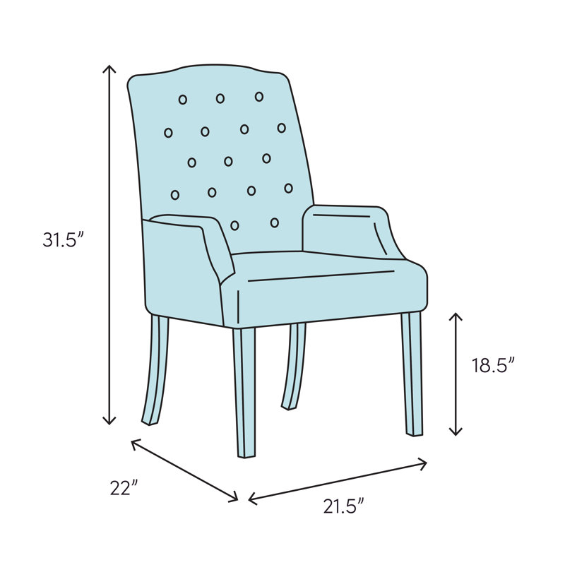 Beckett Upholstered Arm Chair, Gray