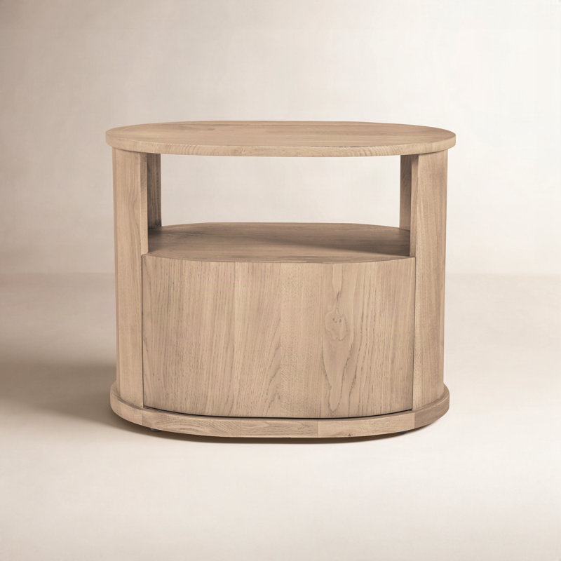 Laureate 26'' W Solid Wood Nightstand, Natural