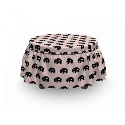 Housse pour éléphant avec repose-pieds cardiaque