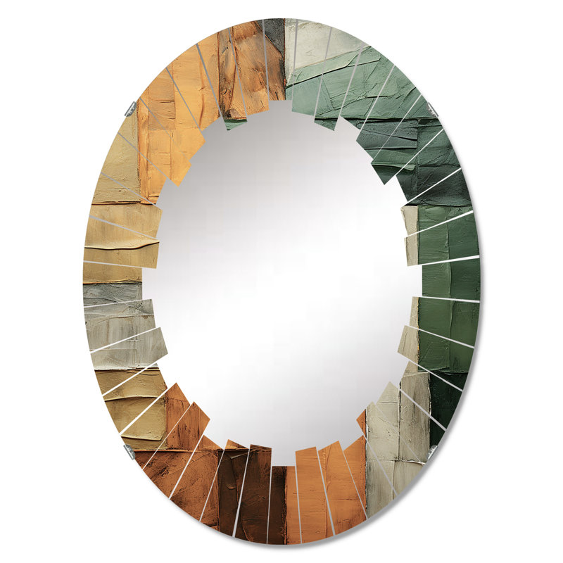 Mandora - Miroir mural moderne ovale, 30 po x 20 po