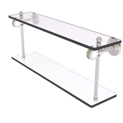 Jarrell 2 Piece Glass Tiered Shelf