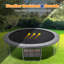 Coussin de trampoline avec ouverture, mousse épaisse de 0,8 po, housse de rechange pour ressort de sécurité, sac de rangement supplémentaire-106884266-106884267