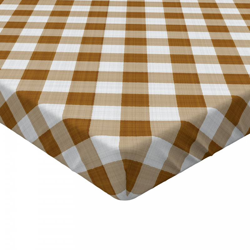 Microfiber Plaid Fitted Sheet, Twin XL Fitted Sheet