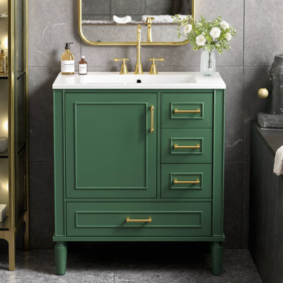 Meuble-lavabo 30 po avec lavabo en céramique