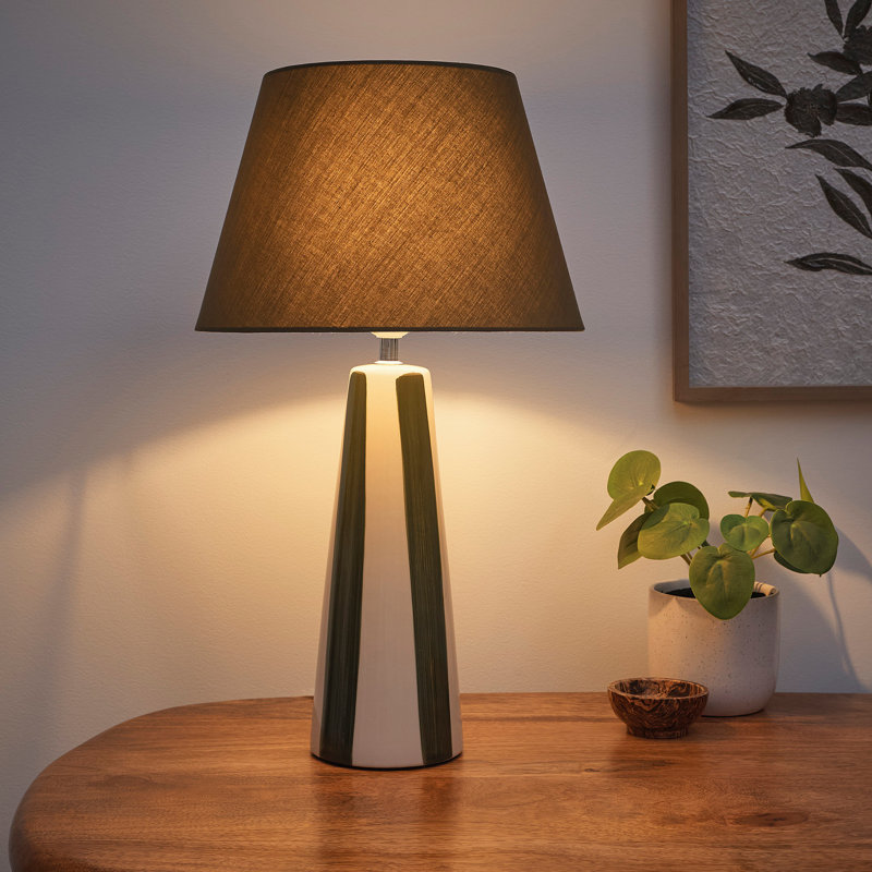 Table Lamp, Green, Green/White