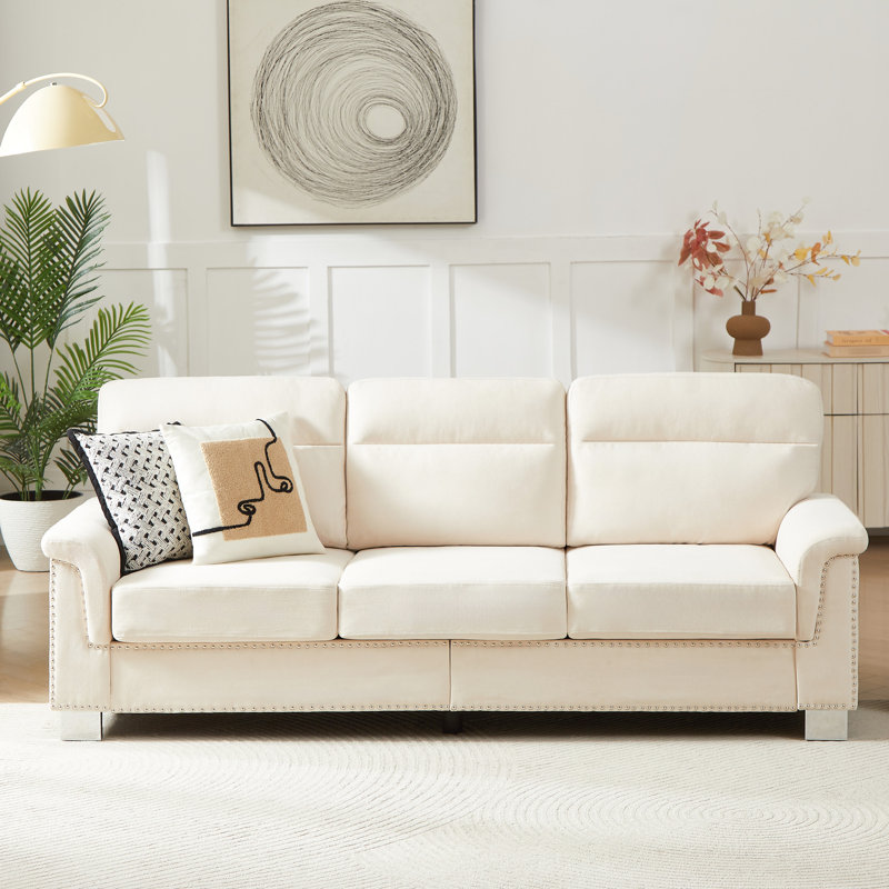 Canapés modernes spacieux, tissu molleton, design élégant pour la maison et le bureau