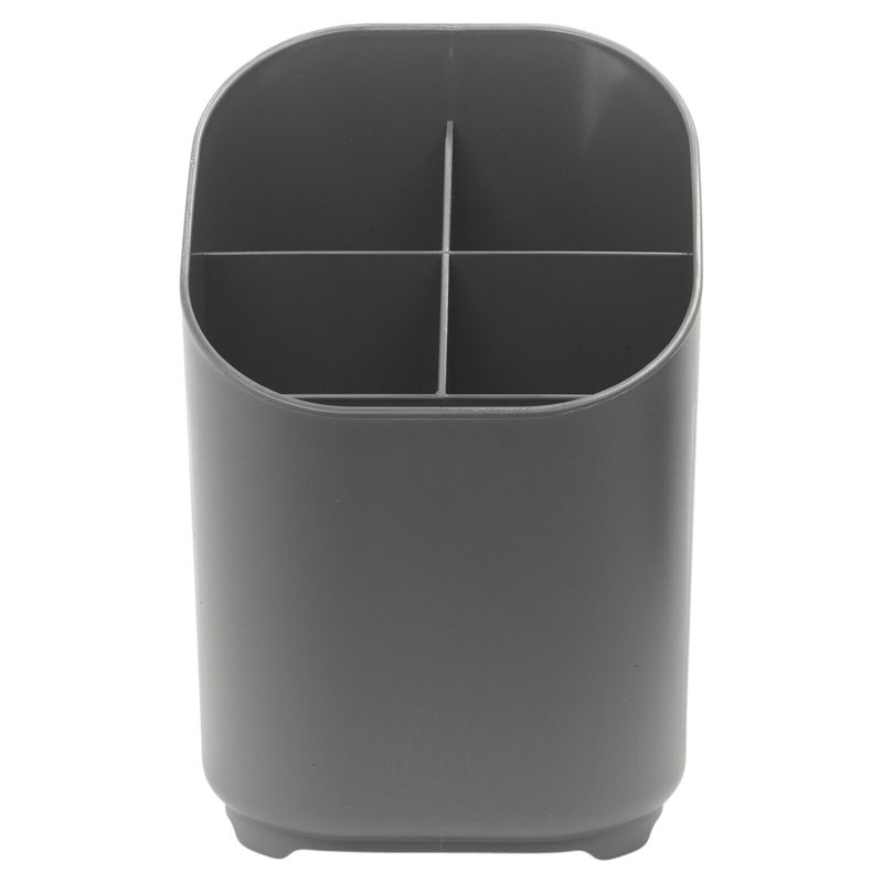 Lianys Plastic Utensil Crock, Grey