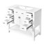 Meuble-lavabo de 36 po avec lavabo à trois trous, charnières réglables à fermeture douce et panneau pour lavabo simple minimaliste moderne, 2 portes à fermeture, 6 tiroirs,-858459539