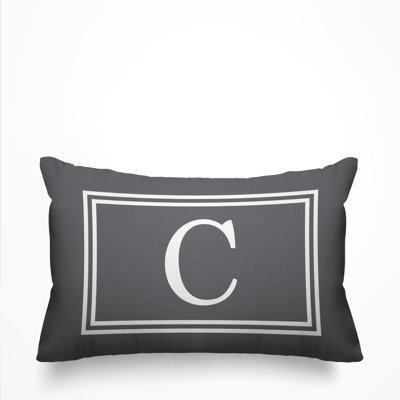 Coussin intérieur / extérieur imprimé monogramme
