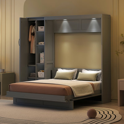 Murphy Bed Wall Bed With Shelves