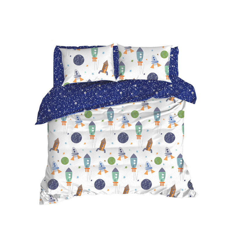 Isabelle & Max Arguelles Cotton Duvet Cover Set with Pillowcases, 155 x 220cm Duvet Cover + 1 Pillowcase (50 x 70cm)